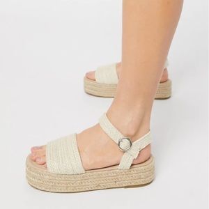 South Beach flatform espadrille sandals